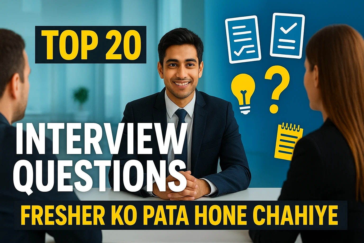 Top 20 Interview Questions Jo Har Fresher Ko Pata Hone Chahiye